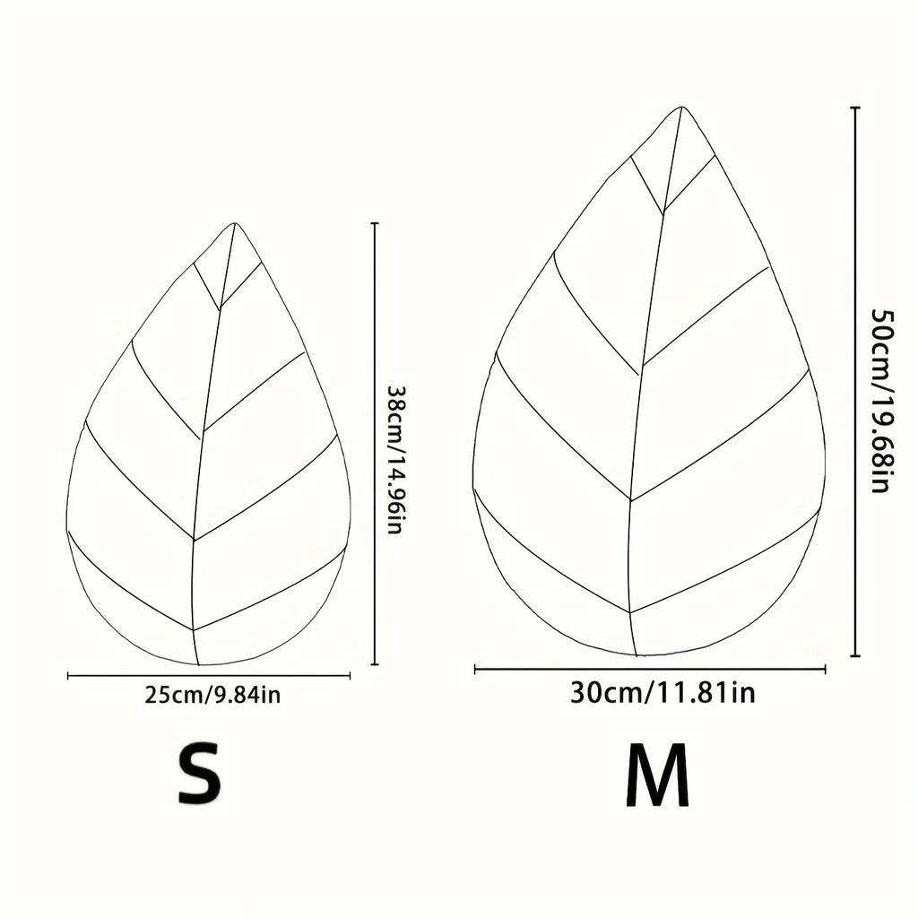 1 piece of leaf-shaped throw pillow, suitable for decorating sofas or using as a cushion in apartment bedrooms.