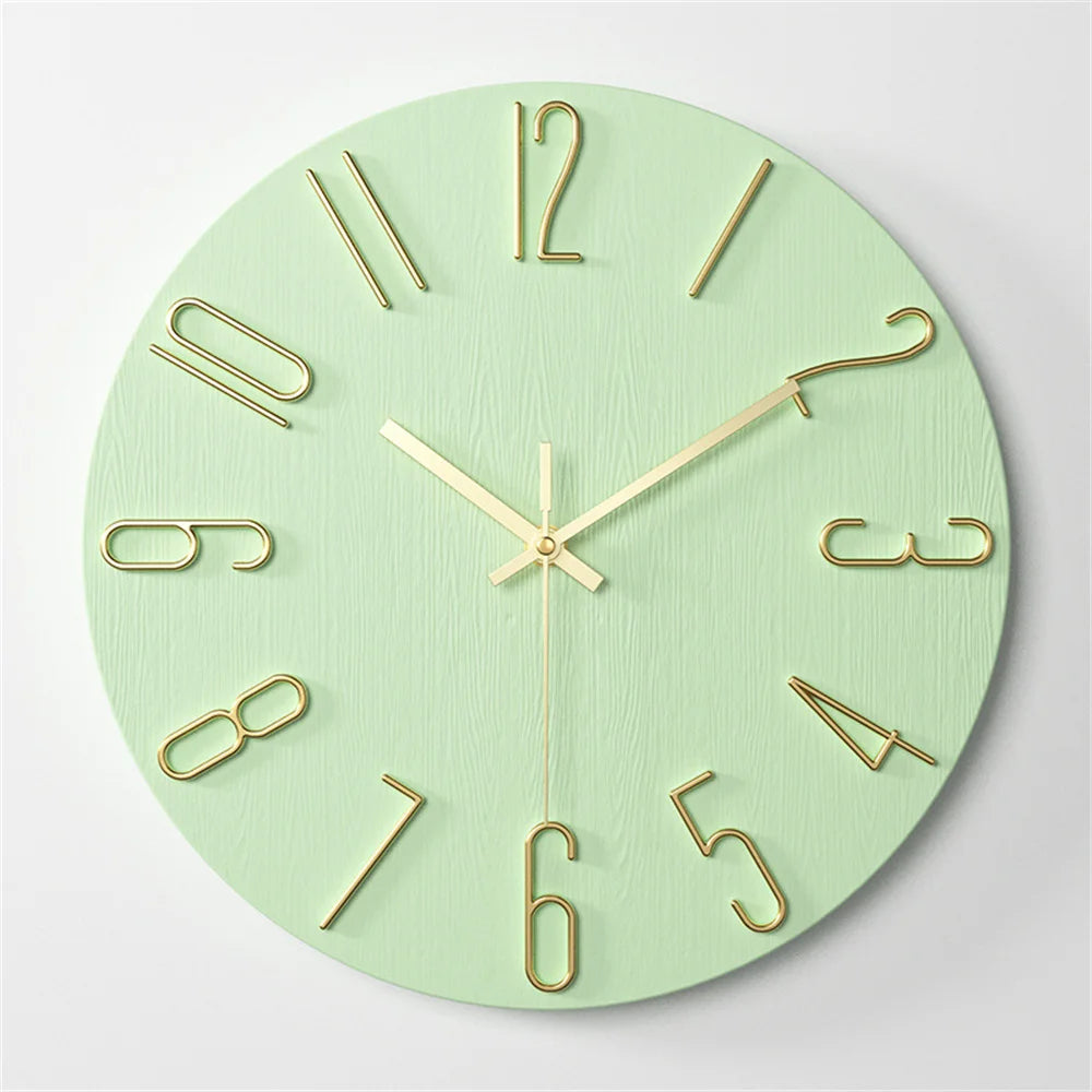 Wall Clock Battery Powered Clocks 12 inch Small Clock Analog Clock Suitable for Home Office Bedroom Kitchen Classroom School