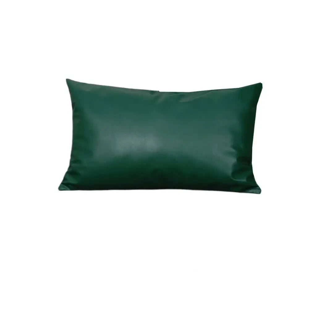 Home Textile 30x50cm Throw Pillows Cover Rectangular Cute Cushion Cover Portable PU Leather Pillow Shell Bed