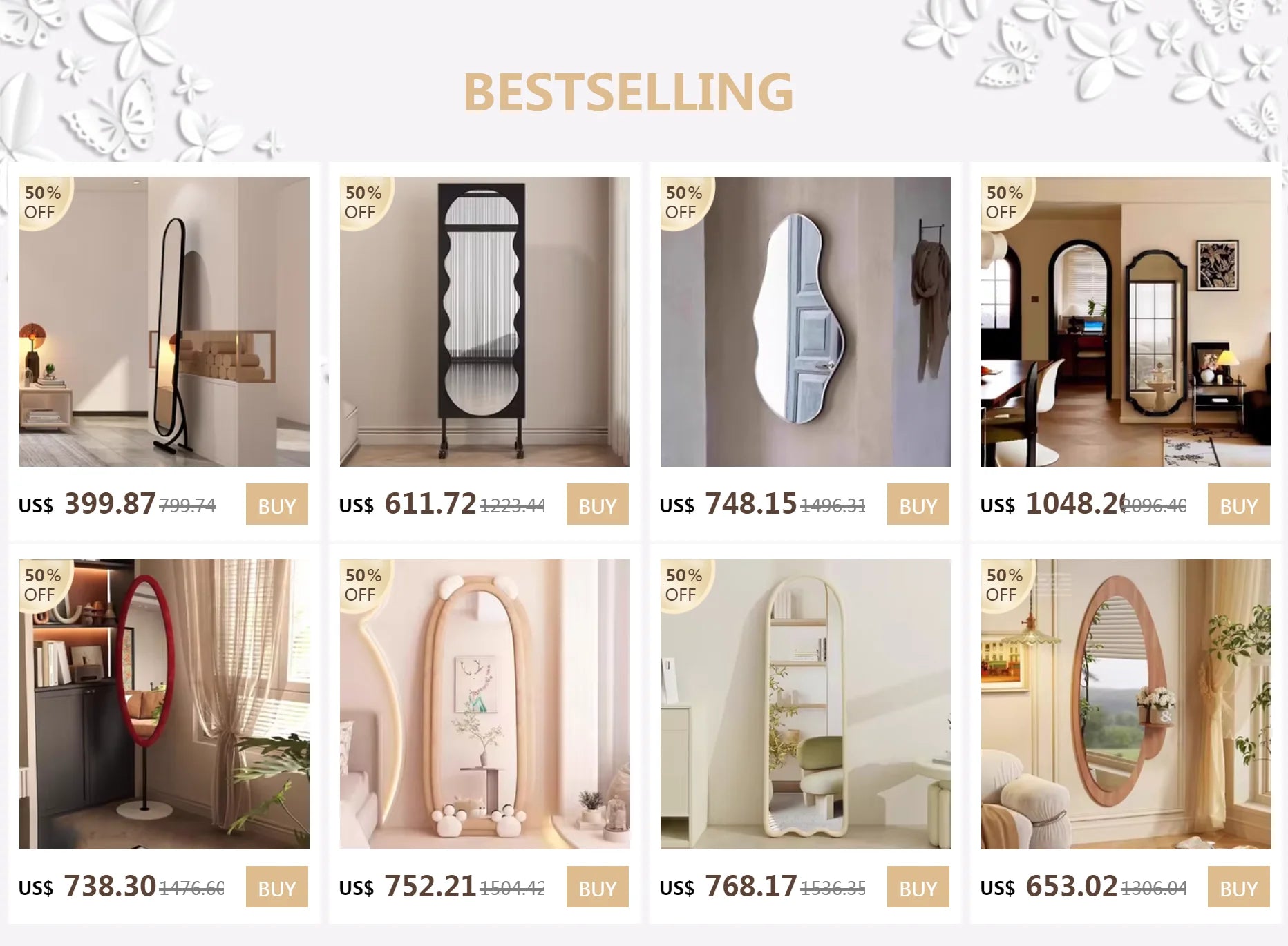 Irregular Wall Mirror Living Room Decoration Modern Girls Mirror Funky Wooden Asymmetrical Bathroom Espelhos Home Decorations