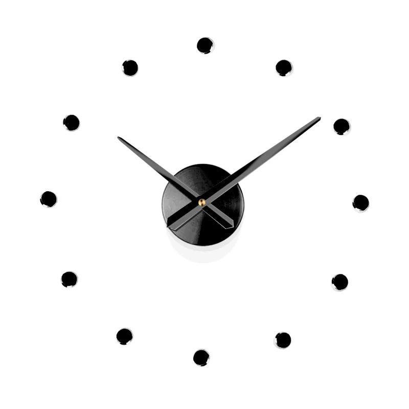 Spain Large Wall Clock Modern Design Metal Luxury Wall Watches Clocks DIY Home Decor Silent Living Room Orologi Da Parete Gift